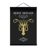 Modern Pop Movie Game Of Thrones House Wooden Framed Canvas Painting Living Room Bar Decor Wall Art Print Picture Poster Scroll | Octo Treasures
