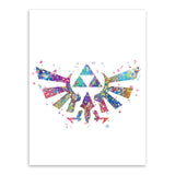 Original Watercolor Modern Legend Of Zelda Logo Game Movie Canvas A4 Art Print Poster Wall Pictures Home Deocr Painting No Frame | Octo Treasures