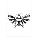 Original Watercolor Modern Legend Of Zelda Logo Game Movie Canvas A4 Art Print Poster Wall Pictures Home Deocr Painting No Frame | Octo Treasures