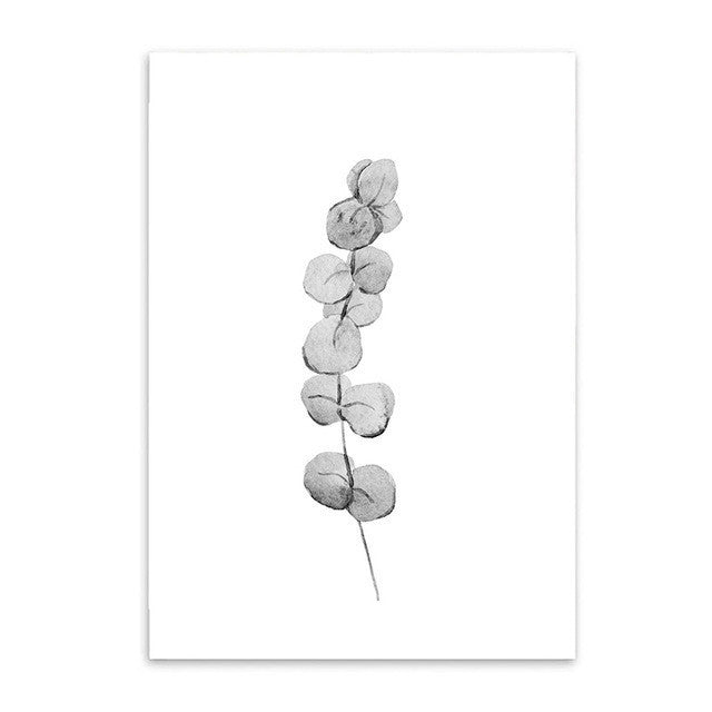 Nordic Style Watercolor plant Canvas Print Unframed  Wall Art | Octo Treasures
