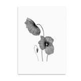 Nordic Style Flowers Canvas Print Unframed Wall Art | Octo Treasures
