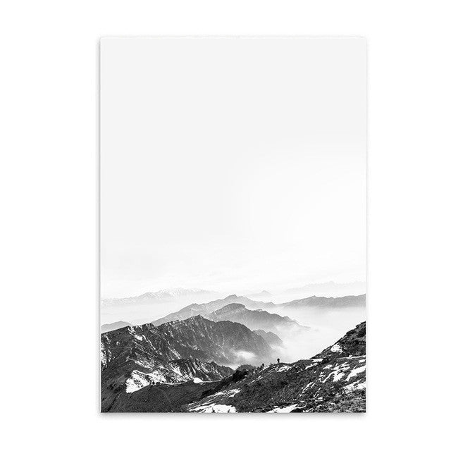 Nordic Style Flowers Canvas Print Unframed Wall Art | Octo Treasures