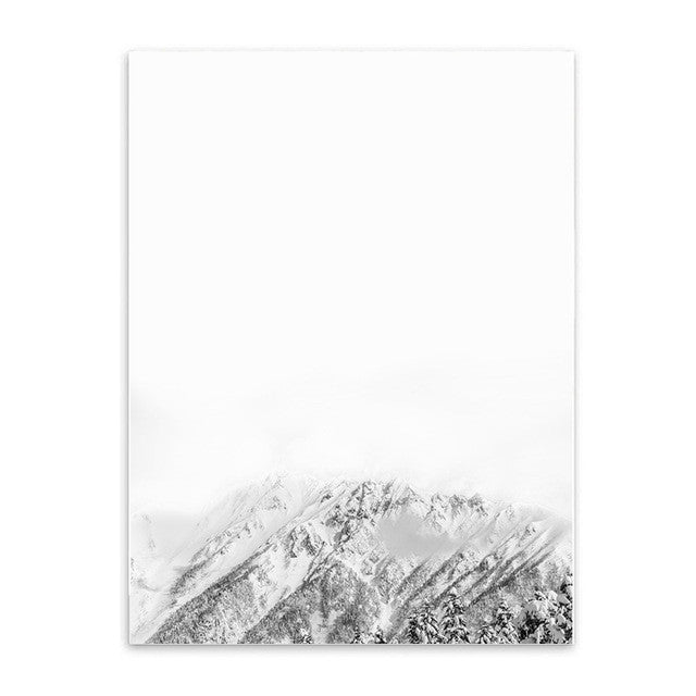 Nordic Style Mountain Canvas Prints Unframed Wall Decor | Octo Treasures