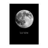 Moon Canvas Art Print Poster, Wall Pictures for Home Decoration, Wall Decor S16001-1 | Octo Treasures