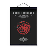 Modern Pop Movie Game Of Thrones House Wooden Framed Canvas Painting Living Room Home Decor Wall Art Print Picture Poster Scroll | Octo Treasures