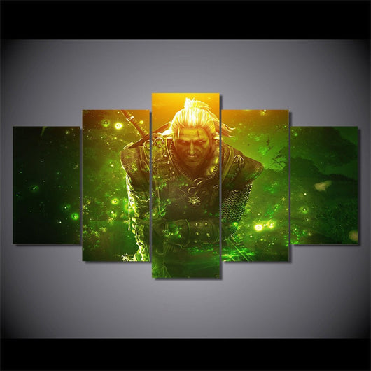 5 Panel The Witcher 2 Assassins Game Framed Canvas Wall Art | Octo Treasures