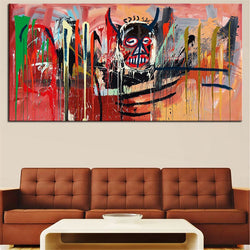 1 Panel Jean Michel Basquiat No-3 Unframed Home Decor Wall Art | Octo Treasures