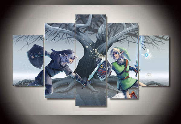 5 Pieces Legend Of Digital Zelda Modern Home Wall Decor Painting Canvas Art HD Print Painting Canvas Wall Picture For Home Decor | Octo Treasures