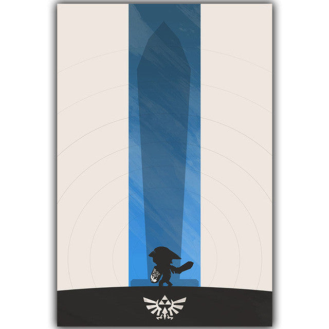 Zelda Japanese Game A4 Canvas Painting Art Print Poster Picture Wall Paintings Home Decoration Children Bedroom Decor MO068 | Octo Treasures