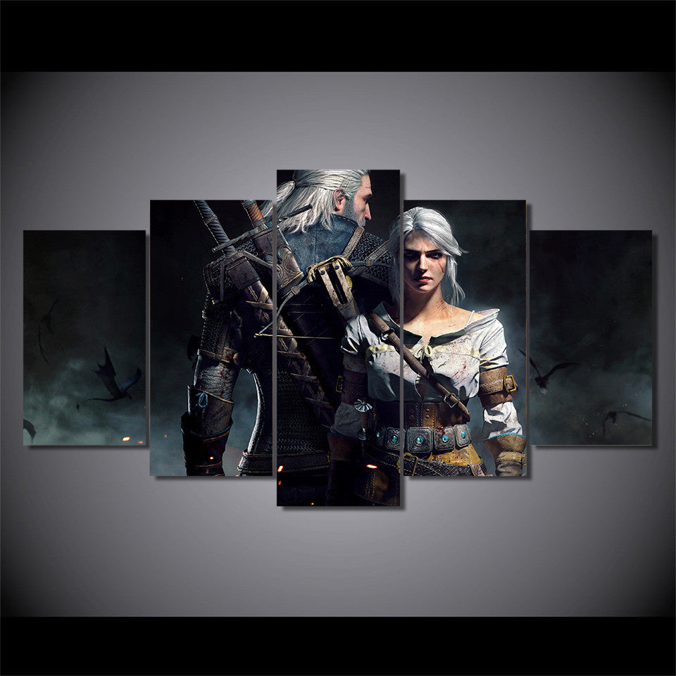 HD Printed the witcher geralt and ciri Painting on canvas room decoration print poster picture canvas Free shipping/ny-2622 | Octo Treasures