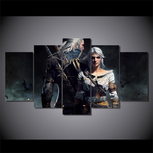 HD Printed the witcher geralt and ciri Painting on canvas room decoration print poster picture canvas Free shipping/ny-2622 | Octo Treasures