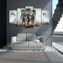 5 Panel Games for Honor Framed Canvas Wall Art | Octo Treasures