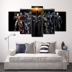 5 Panel Game Dead Space Character Framed Canvas Wall Art | Octo Treasures