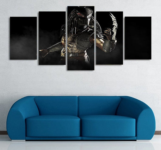 5 Panel Predator Mortal Kombat Framed Canvas Wall Art | Octo Treasures