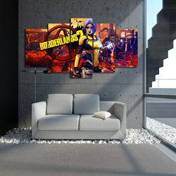 5 Panel Maya Borderlands Game Framed Canvas Wall Art | Octo Treasures