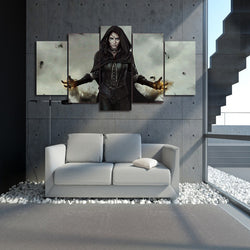 5 Panel The Witcher Women Framed Canvas Wall Art | Octo Treasures