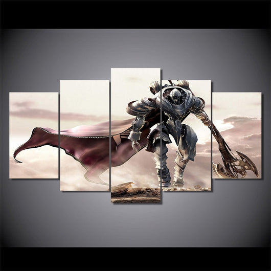 5 Panel Game Cartoon Character Framed Canvas Wall Art | Octo Treasures