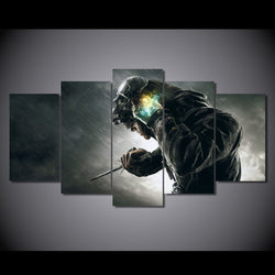 5 Panel Corvo Attano Game Framed Canvas Wall Art | Octo Treasures