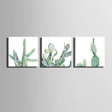 3 Panel Still Life Cactus Natural Landscape Framed Modern Wall Canvas Art | Octo Treasures