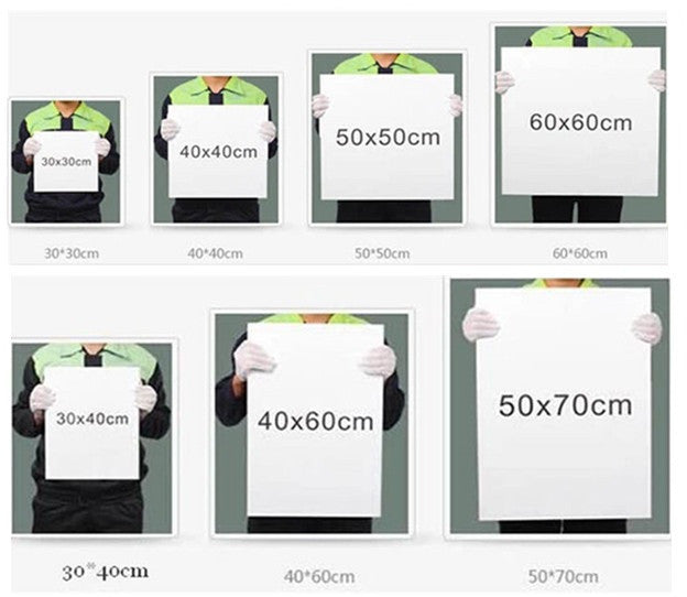 Nordic Minimalist Character Elk Scenery Unframed Canvas Wall Art | Octo Treasures