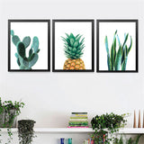 Modern Cactus Pineapple Plants Decorative Painting Wall Painting Creative Art Wall Painting FG0042 | Octo Treasures