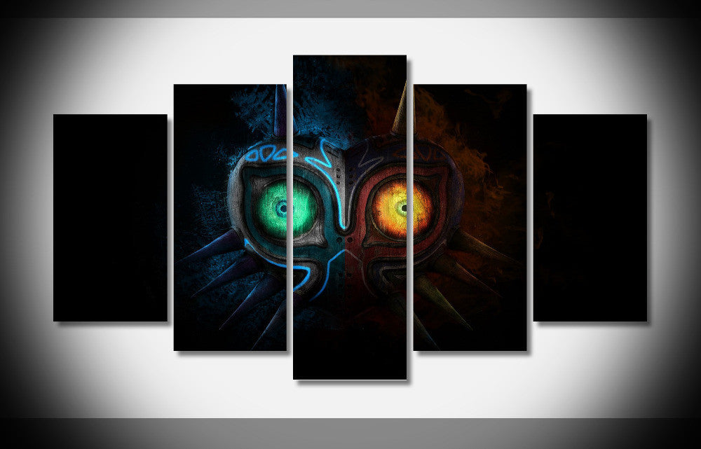 6858 The Legend of Zelda Majoras Mask Art Game Logo WallpapersByte composter Framed Gallery wrap art print home wall decor | Octo Treasures