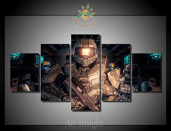 5 Pieces/set halo 4 Wall Art Paintings Picture Print on Canvas for Home Decoration Wall Art Picture for Living Room | Octo Treasures