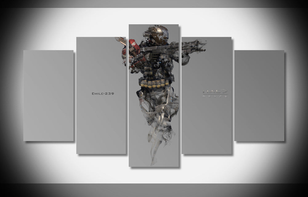 halo reach emile character game gun Poster print on canvas not framed home decor gallery wrap art print home canvas decor | Octo Treasures