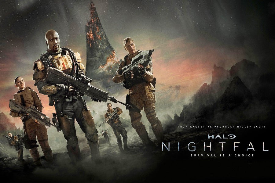 Halo Nightfall TV Movie Film Poster Fabr Silk Poster Print B0829-66 | Octo Treasures