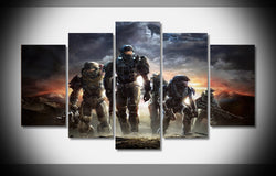 7128 20557 halo spartans poster Framed Gallery wrap art print home wall decor  wall picture Gift Already to hang digital print | Octo Treasures