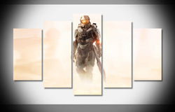 6941 Halo 5 Guardians Master Chief John Halo Game Desert WallpapersByte poster Framed Gallery wrap art print home wall decor | Octo Treasures