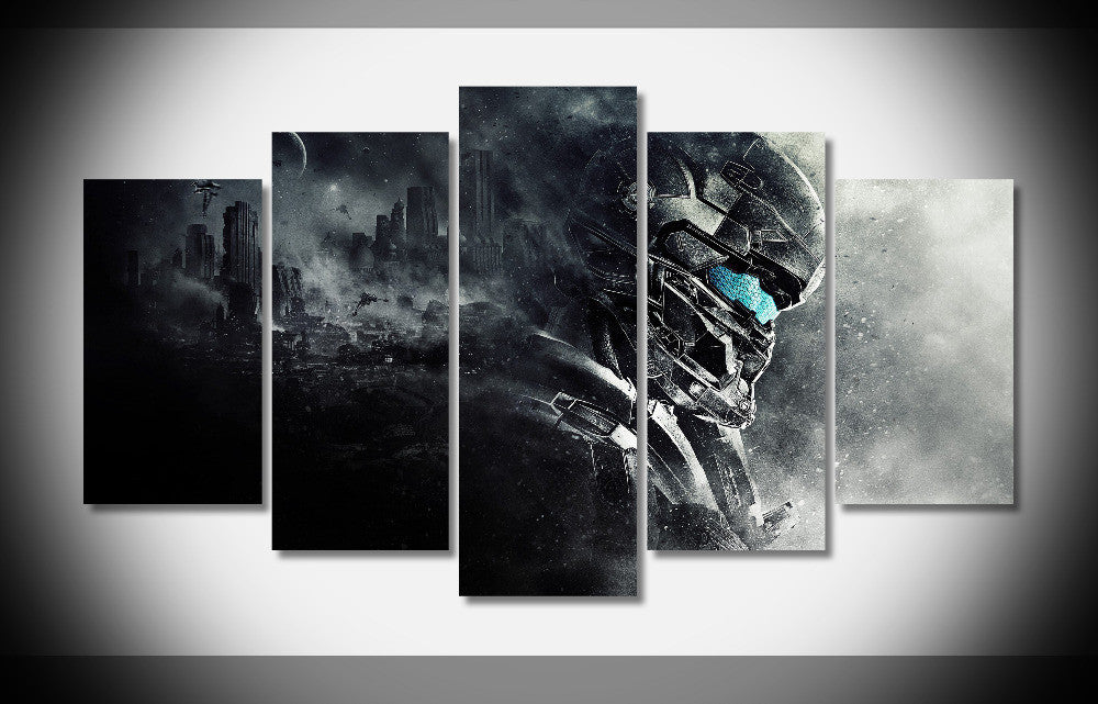 6925 spartan locke halo poster Framed Gallery wrap art print home wall decor  wall picture Already to hang digital print | Octo Treasures