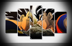 P0250 Dragon ball Z Tenkaichi Tag Team Episode 1 Goku Vs Vegeta Poster Framed Gallery wrap art print home wall decor wall | Octo Treasures