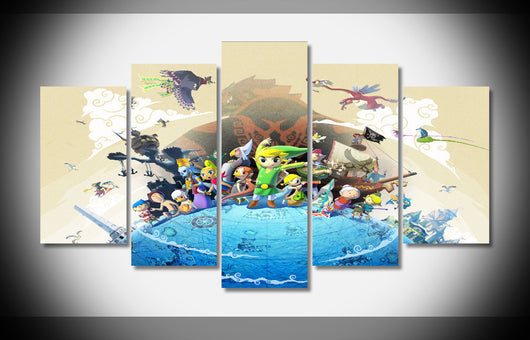 6642 LEGEND OF ZELDA Poster Framed Gallery wrap art print home wall decor  wall picture Already to hang digital print wholesale | Octo Treasures