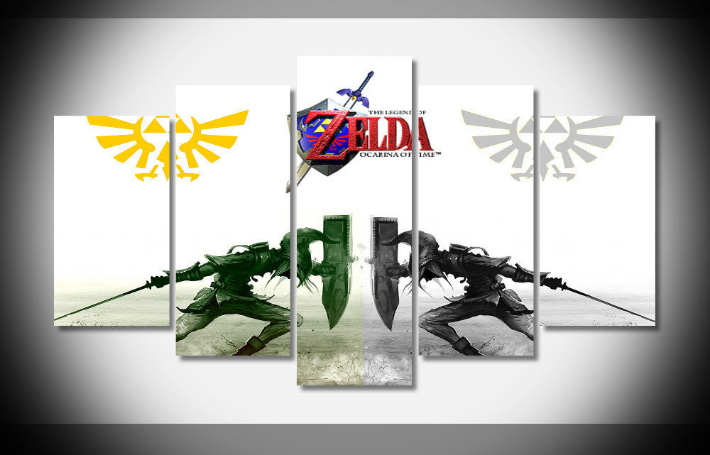 7447 zelda ocarina of time Poster Framed Gallery wrap art print home wall decor  wall picture Already to hang digital print | Octo Treasures