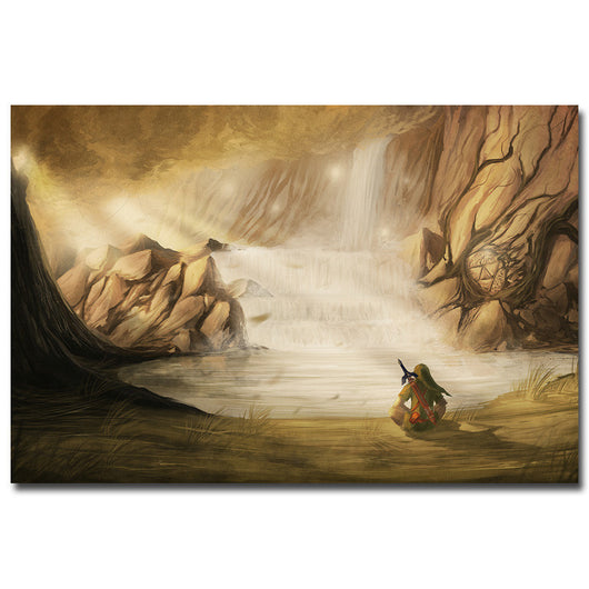 The Legend of Zelda Twilight Princess Art Silk Fabric Poster 13x20 24x36inch Hot Game Pictures for Living Room Wall Decor 011 | Octo Treasures