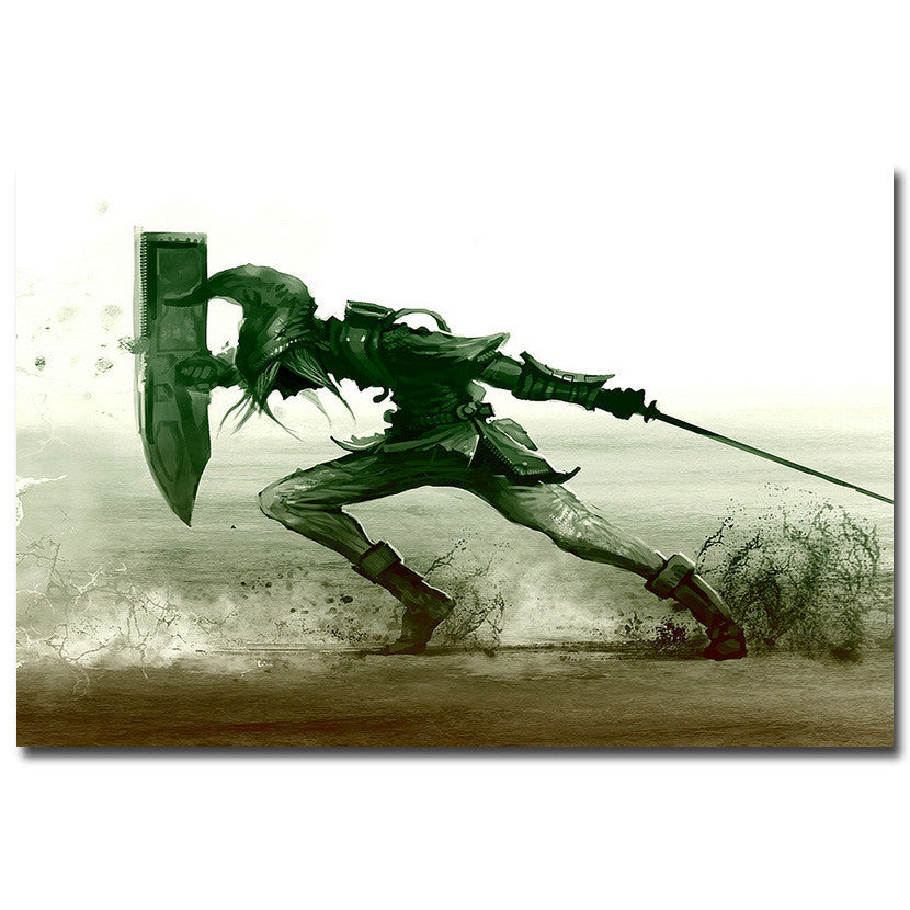 The Legend of Zelda Four Swords Art Silk Fabric Poster 13x20 24x36inch Hot Game Pictures for Living Room Wall Decor 028 | Octo Treasures