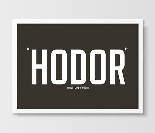 Hodor Game of Thrones Poster TV Series GOT Hodor Poster Home Decor House Stark Gift for Her  Him print Wall Art picture painting | Octo Treasures