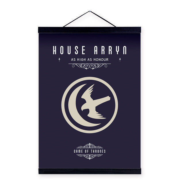 Modern Pop Movie Game Of Thrones Animals Bird Wooden Framed Canvas Painting Home Bar Decor Wall Art Print Picture Poster Scroll | Octo Treasures