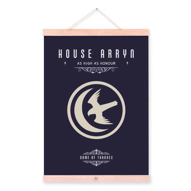 Modern Pop Movie Game Of Thrones Animals Bird Wooden Framed Canvas Painting Home Bar Decor Wall Art Print Picture Poster Scroll | Octo Treasures
