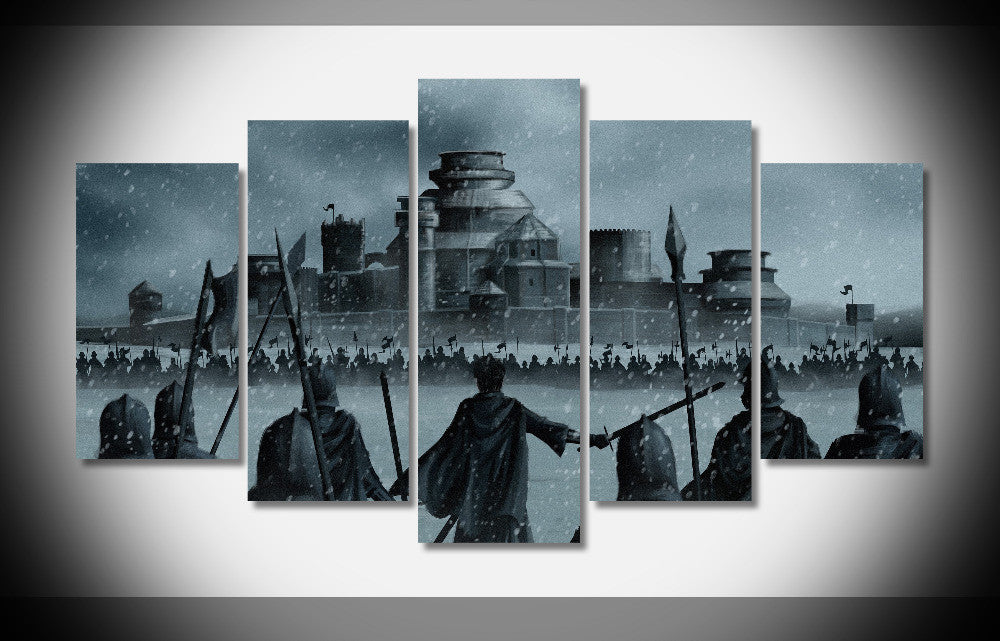 6517 Game of Thrones Poster Framed Gallery wrap art print home wall decor  wall picture Already to hang digital print wholesale | Octo Treasures