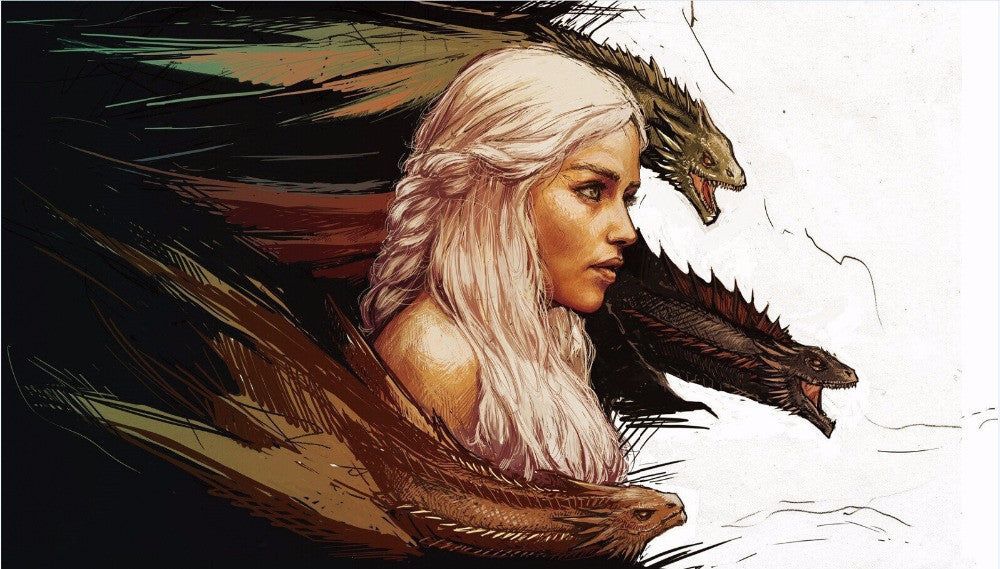 Free shipping,Minimalism Game of thrones,Nicolas Siner,Art ,HOME WALL Decor Prints Realistic Oil Painting Printed On CANVAS 2565 | Octo Treasures