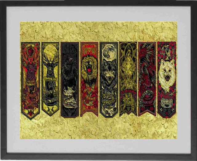 Game Of Thrones Flags Canvas Art Print Painting Poster Wall Pictures For Room Home Decoration Wall Decor Silk Fabric No Frame | Octo Treasures
