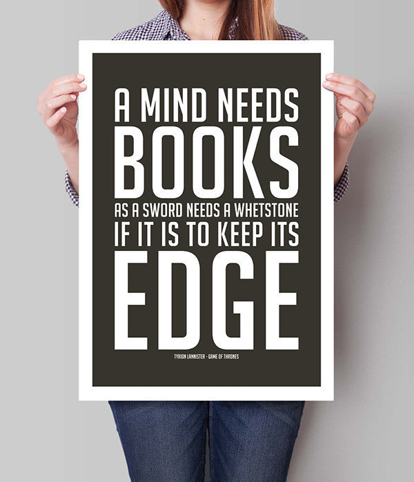 Game Of Thrones Poster  Print Inspirational Tyrion Lannister Quote TV Series Minimalistic home decor wall Art picture painting | Octo Treasures