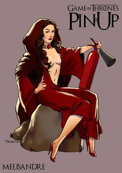 MELISANDRE Pin-up Sexy Beauty Game of Thrones Poster Retro Vintage Poster Decorative DIY Wall Art Home Bar Posters Decor | Octo Treasures