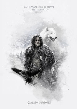 John Snow Wolf Family Ice and Fire Game of Thrones Classic Retro Vintage Poster Decorative DIY Wall Art Home Bar Posters Decor | Octo Treasures