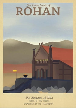 The House Land of Rohan Game of Thrones Winter Classic Retro Vintage Poster Decorative DIY Wall Art Home Bar Posters Decor | Octo Treasures
