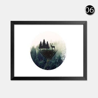 Animal Botanic Decoration Unframed Canvas Wall Painting | Octo Treasures