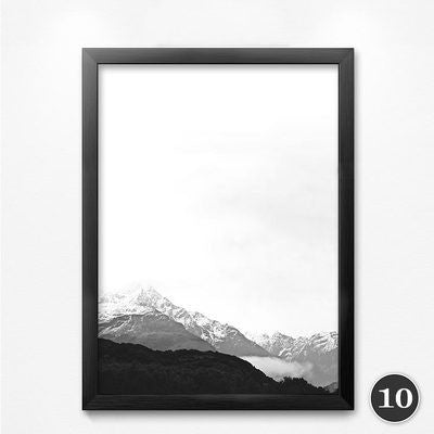 Nordic Minimalist Character Elk Scenery Unframed Canvas Wall Art | Octo Treasures