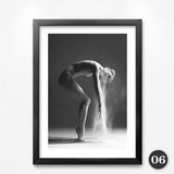 Nordic Minimalist Character Elk Scenery Unframed Canvas Wall Art | Octo Treasures